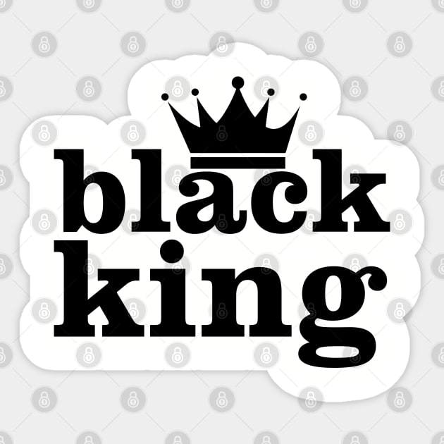 Black King, Black History Month Sticker by UrbanLifeApparel